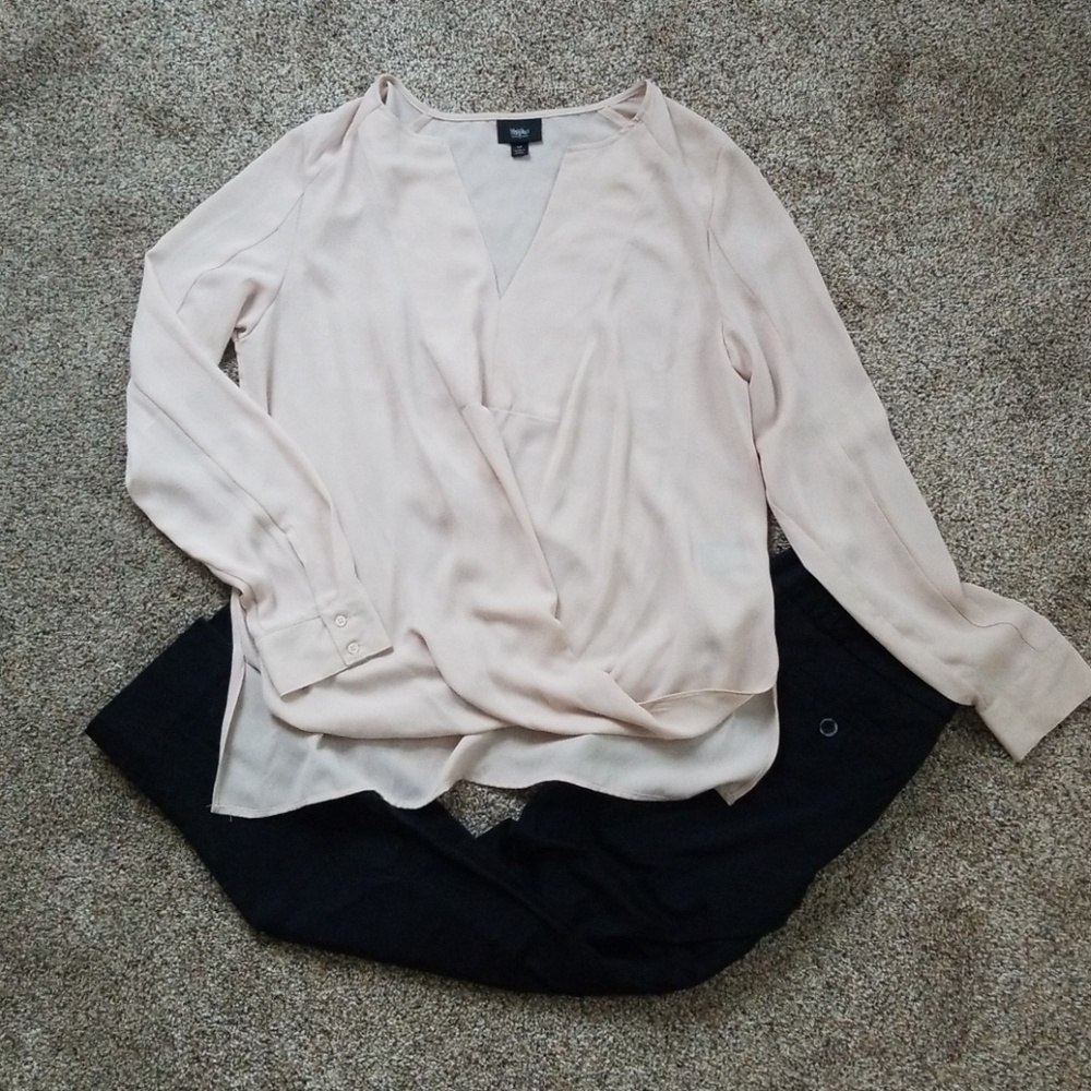 🎀 Mossimo Pale Pink Blouse 🎀